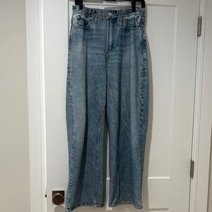 Rag & Bone “Miramar” high rise wide leg cotton terry pants in color “Valentina”